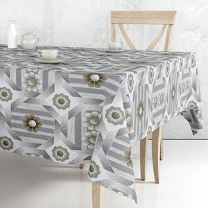 Ubrus PVC Fl-1710 – Rustikální elegance šedá (různé velikosti)