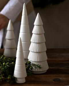 Dům Vánoc Keramický vánoční stromeček bílý matný 22 cm