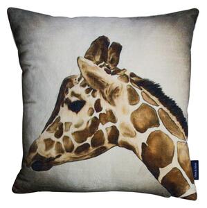 Sametový polštář se žirafou - 45*45*10cm