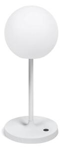 Zahradní stolní lampa mimoza 40 cm bílá