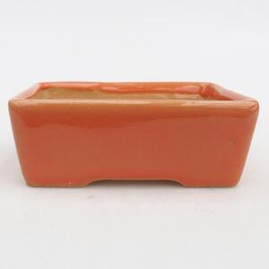 E-bonsai Keramická bonsai miska 9,5 x 7 x 3,5 cm oranžová