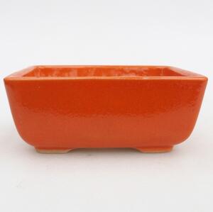 E-bonsai Keramická bonsai miska 10,5 x 7,5 x 4,5 cm oranžová