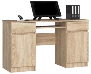 Ak furniture Psací stůl A5 135 cm dub sonoma