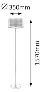 RABALUX Moderní stojací lampa ANASTASIA, 1xE27, 60W 002633