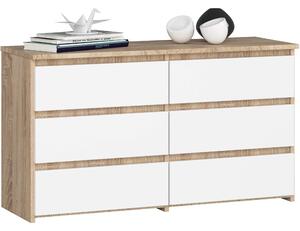 Ak furniture Komoda CL6 100 cm dub sonoma/bílá