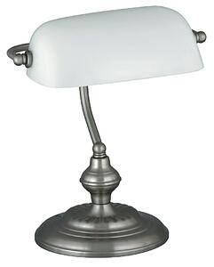 RABALUX Stolní lampa v bankovním stylu BANK, bílá 004037