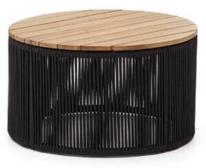 Zahradní odkládací stolek dara Ø 60 cm černý
