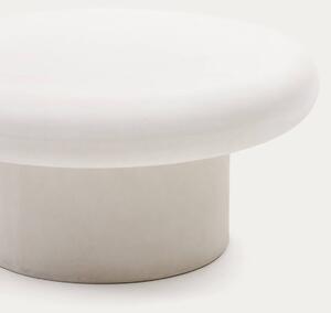 Zahradní konferenční stolek Adi ⌀ 66 cm bílý
