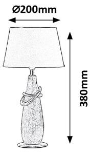 RABALUX Stolní keramická lampa EVELYN, 1xE14, 40W 004372
