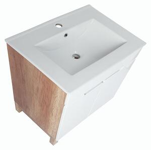 Koupelnová skříňka s keramickým umyvadlem Doris 80-2D