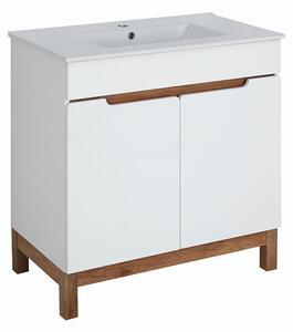A-Interiéry Koupelnová skříňka s keramickým umyvadlem Spree 80-2D