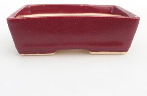 E-bonsai Mini bonsai miska 8 x 6 x 2,5 cm vínová