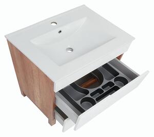 Koupelnová skříňka s keramickým umyvadlem Doris 80-2Z