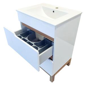 Koupelnová skříňka s keramickým umyvadlem Spok 60-2Z