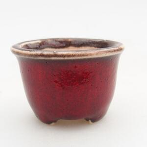 E-bonsai Mini bonsai miska 4 x 4 x 2,5 cm červená