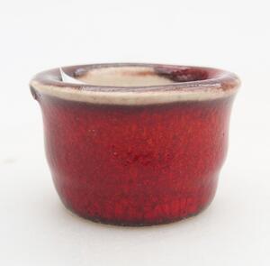 E-bonsai Mini bonsai miska 3,5 x 3,5 x 2,5 cm červená