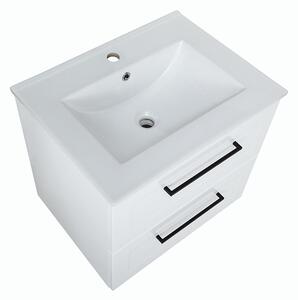 Koupelnová skříňka s keramickým umyvadlem Step W 60