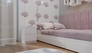 Noční stolek Malva M2 Arteo - bílá/růžová