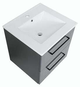 Koupelnová skříňka s keramickým umyvadlem Step A 50