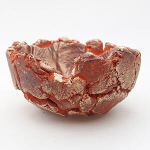 E-bonsai Keramická Skořápka 11 x 11 x 6 cm oranžová