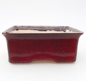 E-bonsai Mini bonsai miska 9 x 7 x 3,5 cm červená