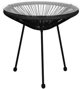 Zahradní stůl 50 cm, černý SPRINGOS LOA GF0090