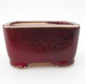 E-bonsai Mini bonsai miska 7 x 7 x 4 cm červená