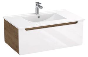 Koupelnová skříňka s keramickým umyvadlem Lukrecia W 80-1Z