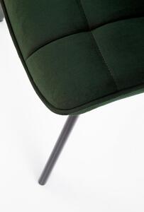 Jídelní židle K332, tmavě zelená
