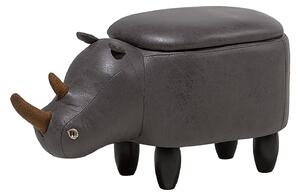Tmavě šedá stolička nosorožec RHINO