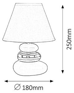 RABALUX Stolní lampa SALEM, stříbrnočerná 004950