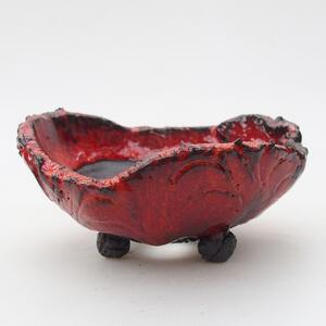 E-bonsai Keramická Skořápka 10 x 9,5 x 5 cm červená