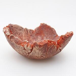 E-bonsai Keramická Skořápka 9,5 x 9 x 4 cm oranžová