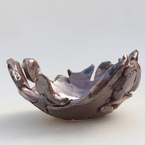 E-bonsai Keramická Skořápka 9 x 8 x 5 cm hnědá