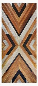 Vinylová rohožka's protiskluzovou vrstvou Tribal Wood