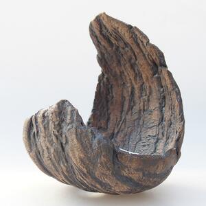 E-bonsai Keramická Skořápka 9,5 x 9 x 12 cm hnědá
