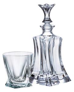 Bohemia Crystal Whisky set Florale 99999/9/99E50/820 (set 1 karafa + 6