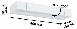 PAULMANN LED nástěnné svítidlo 3-krokové-stmívatelné Lucille IP44 2700K 230V 11,5W stmívatelné bílá