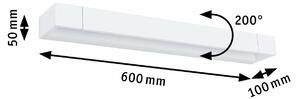 PAULMANN LED nástěnné svítidlo 3-krokové-stmívatelné Lucille IP44 2700K 230V 18W stmívatelné bílá