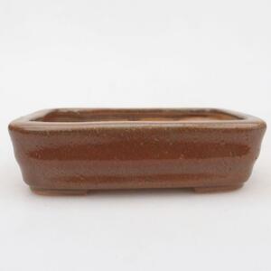 E-bonsai Keramická bonsai miska 11,5 x 8,5 x 3 cm hnědá