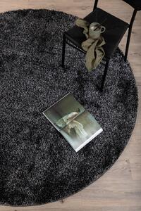 Kulatý koberec Mattis, antracitový, ⌀200