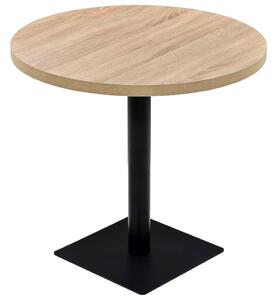 Bistro stůl MDF a ocel kulatý 80 x 75 cm