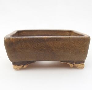 E-bonsai Keramická bonsai miska 10 x 8 x 4 cm hnědá
