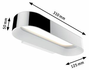 Paulmann LED nástěnné svítidlo Agena IP44 20W chrom/bílá mat stmívatelné 709.48 P 70948
