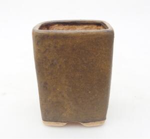 E-bonsai Keramická bonsai miska 5 x 5 x 6,5 cm hnědá