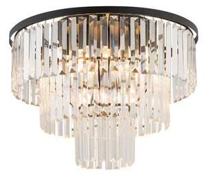 NOWODVORSKI Moderní stropní osvětlení CRISTAL, 9xE14, 60W, 56cm, kulaté, černé 7627