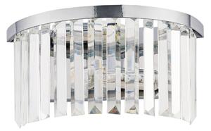 NOWODVORSKI Moderní nástěnné osvětlení CRISTAL, 2xE14, 60W, stříbrné 7632
