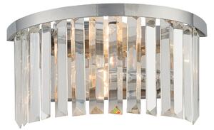 NOWODVORSKI Moderní nástěnné osvětlení CRISTAL, 2xE14, 60W, stříbrné 7632