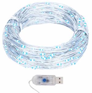 Světelný řetěz s mikro LED 40 m 400 LED studený bílý 8 funkcí 328848