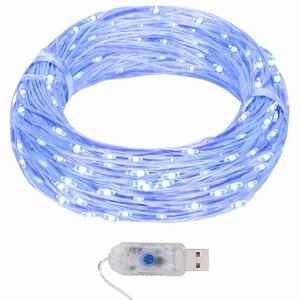 Světelný řetěz s mikro LED 40 m 400 LED modrý 8 funkcí 328849